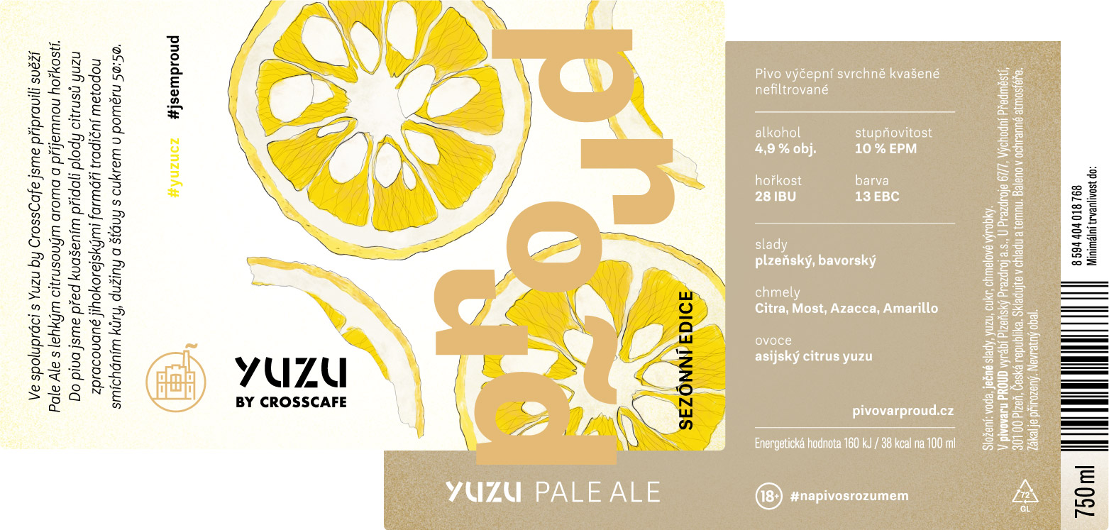 Etikety Proud Yuzu Pale Ale