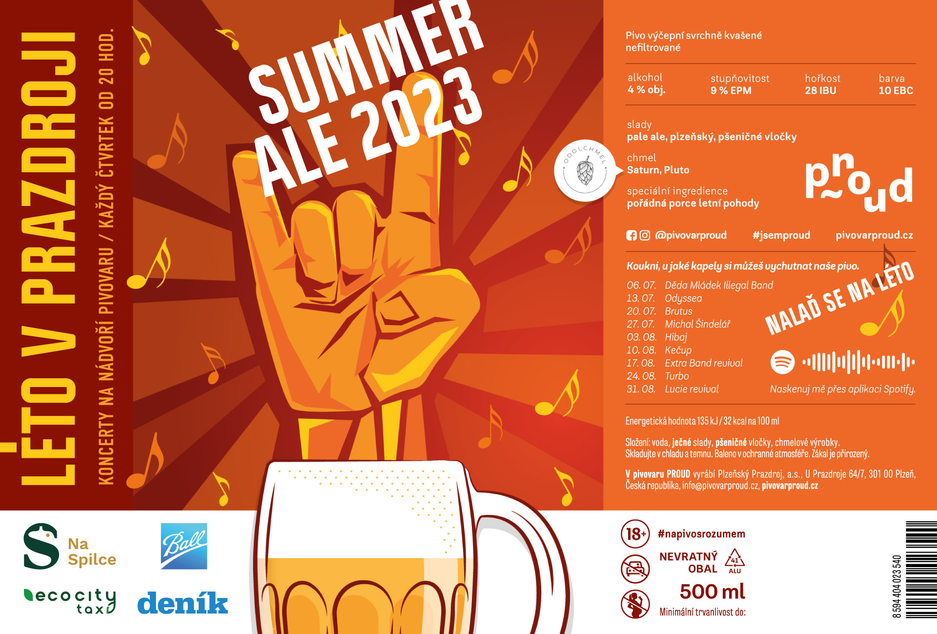 Etiketa Summer Ale - plechovka